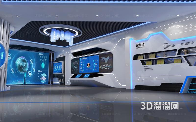 现代智慧科技展厅 产品展示台、LED拼接屏与互动科技的融合之道